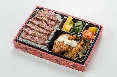 和牛ステーキ重＆チキン南蛮弁当