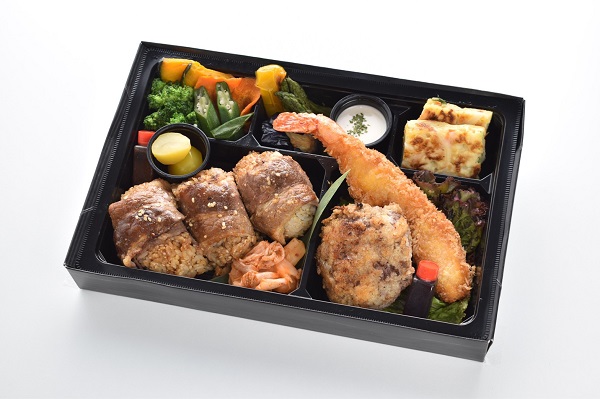 肉巻き&ハンバーグエビフライ弁当